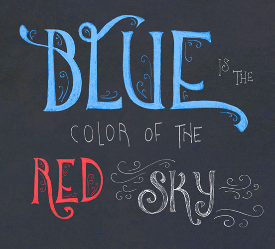 Blue Red Sky