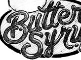 Butter Syrup Lettering WIP
