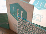 Painted Letterpress Business Card