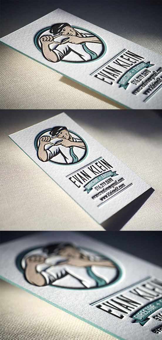 Vintage Styled Edge Business Cards
