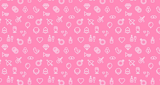 Pink Wedding Pattern