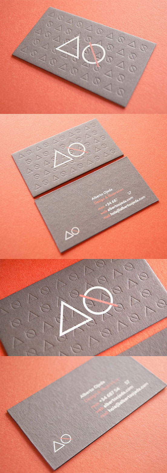 Textured Letterpress Business Card