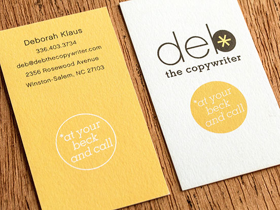 Deb the Copywriter Business Card