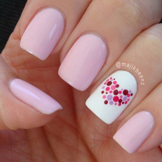 dotted-heart-nail
