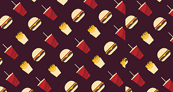 Burger Love Pattern