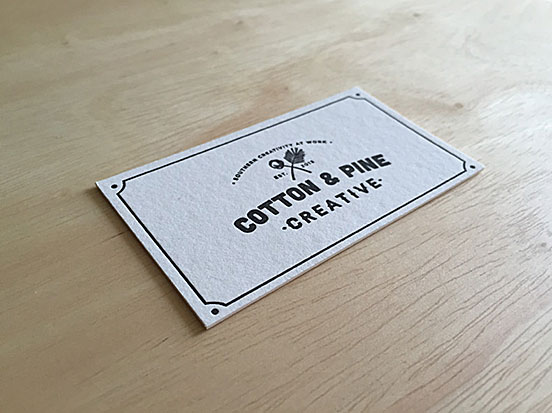 Cotton & Pine Business Card