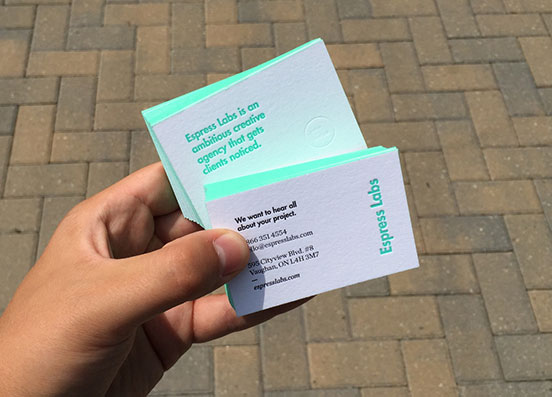 Espress Labs Rebranded Business Cards