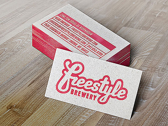 Freestyle Brewery Business Cards