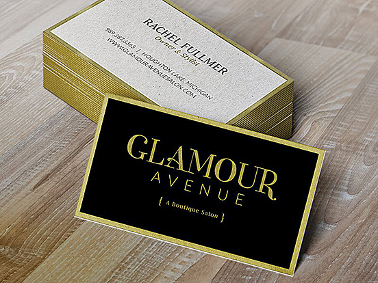 Glamour Avenue Business Card