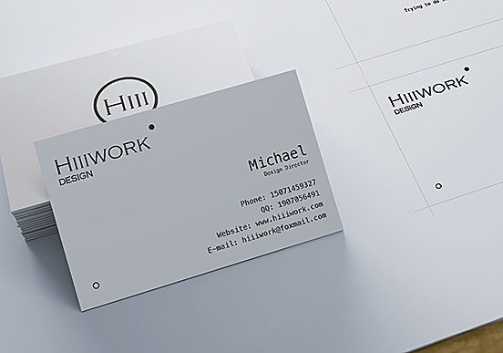Hillwork Design Business card