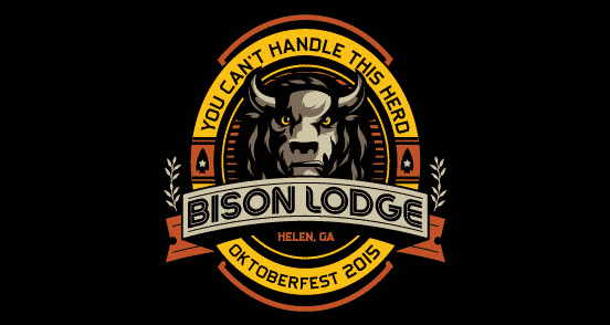 Bison Lodge Beer Label