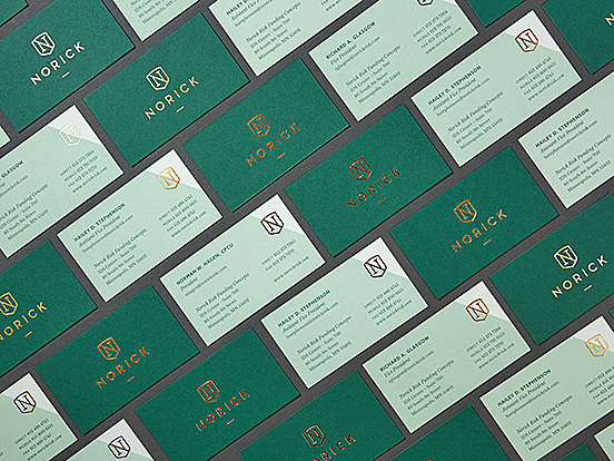 Foil Stamped Business Cards