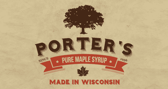 Porters Maple Syrup Branding