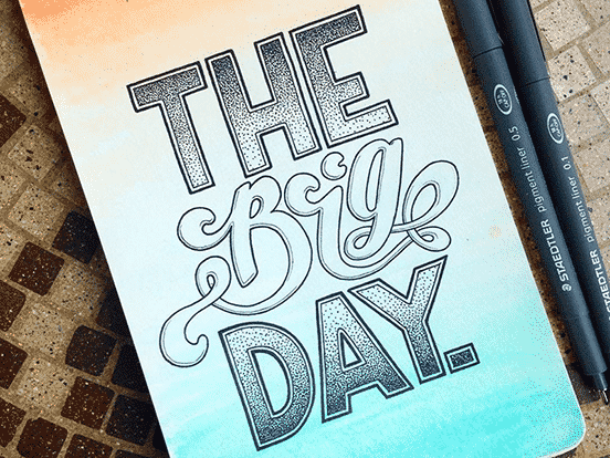 The Big Day Lettering