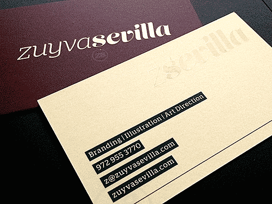 Zuyva Sevilla Personal Brand Business Cards