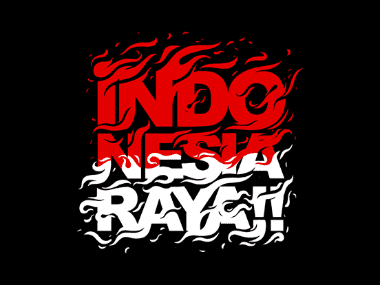 Indonesia Raya Custom Typo