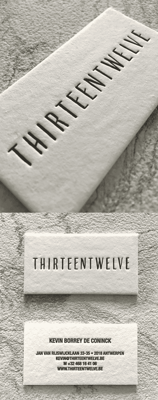 Textured White Business Card