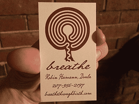Breathe Business Card