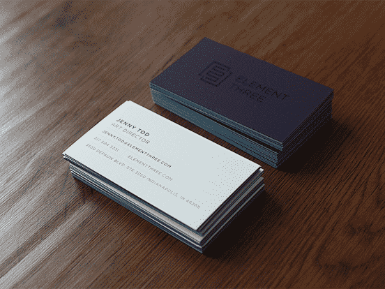 Element Three Business Cards