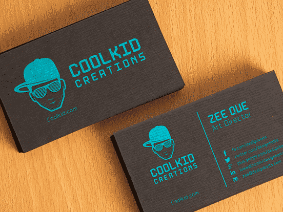Free Black Textured Business Card