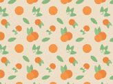 Vintage Florida Oranges Pattern