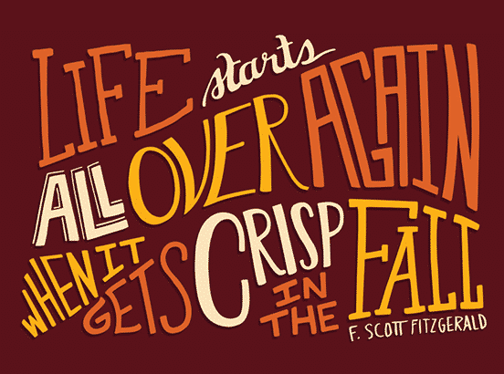 Fall Lettering