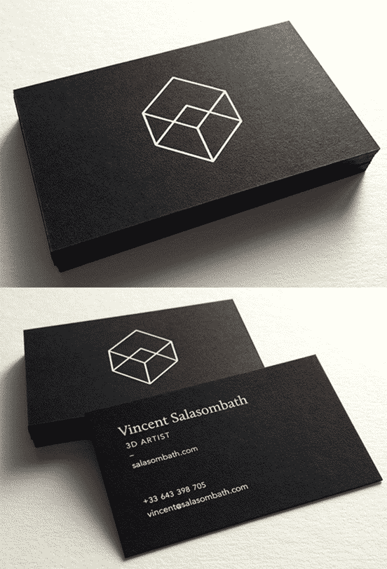 Minimalist Business Card The Design Inspiration