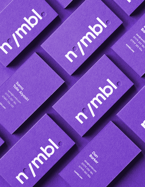 Nymbl Brand Identity Business Cards