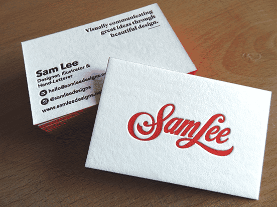 Sam Lee Business Cards
