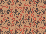 Snakes and Roses Pattern