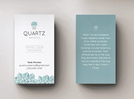 Quartz Business Card