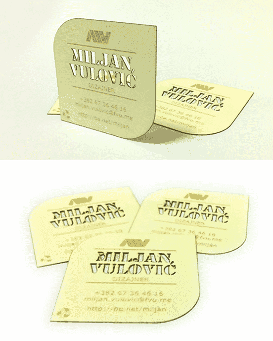 Laser Cut And Engraved Wooden Business Cards