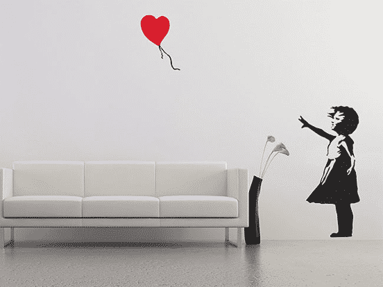 Banksy Inspired Wall Stickers