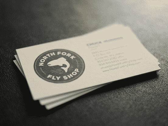 North Fork Fly Shop Business Cards