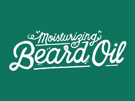 Moisturizing Beard OIl Typography