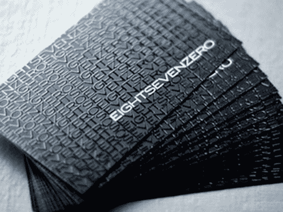 EightSevenZero Business Cards