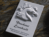 High Relief 3D Embossed Business Card
