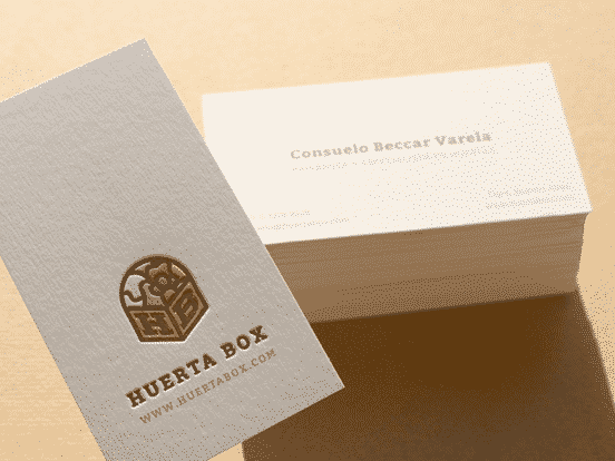 Huerta Box Business Cards