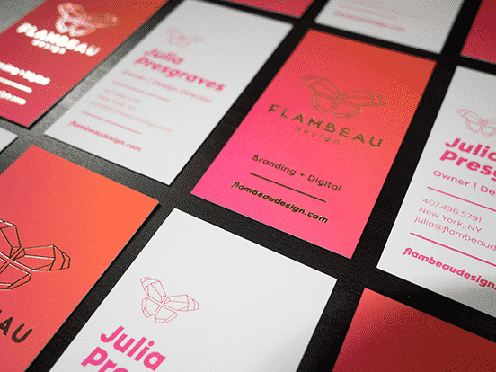 Flambeau Design Business Cards