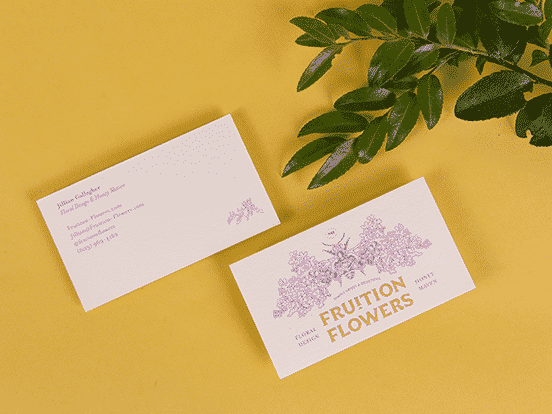 Fruition Flowers Business Card