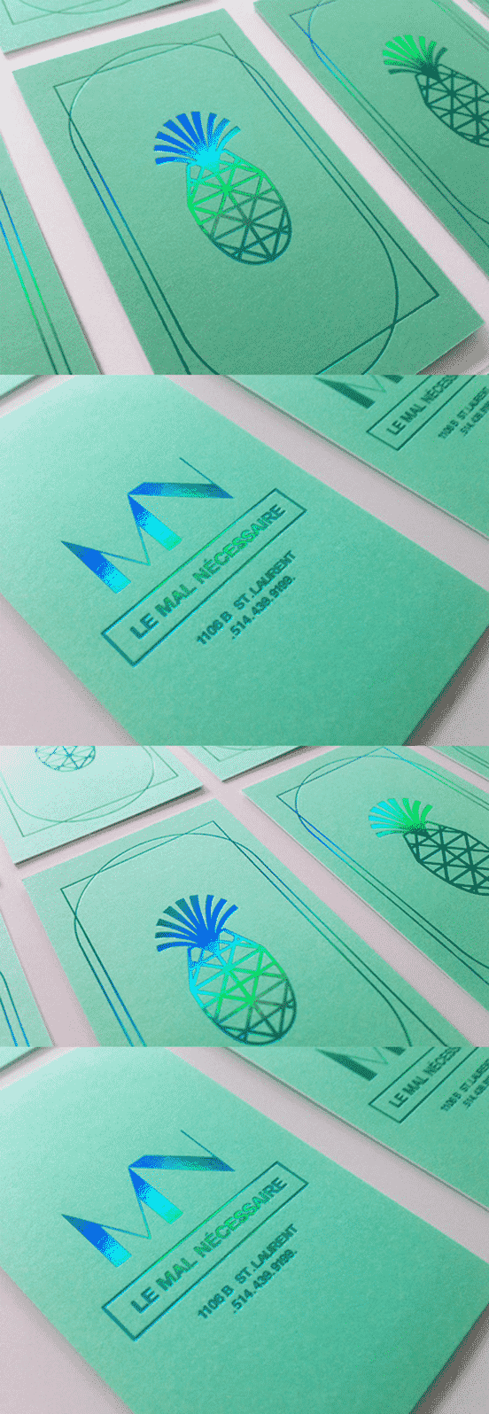 Holographic Foil Business Cards