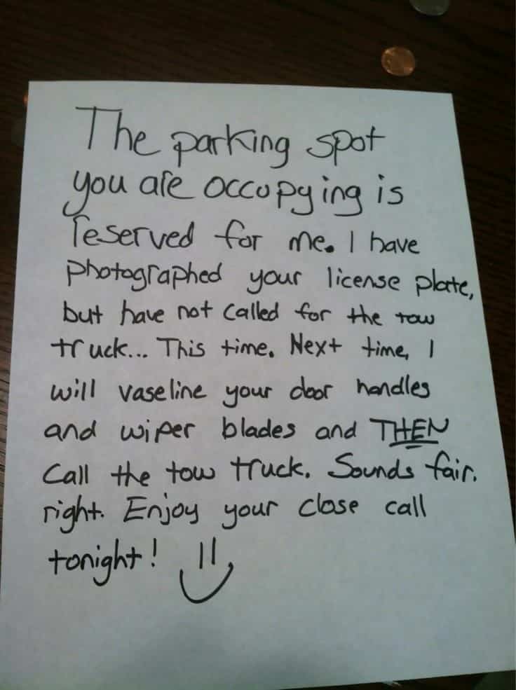 These Notes Left on People's Windshields Are Hilarious - News