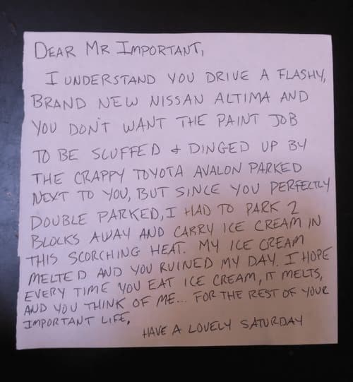 These Notes Left on People's Windshields Are Hilarious - News