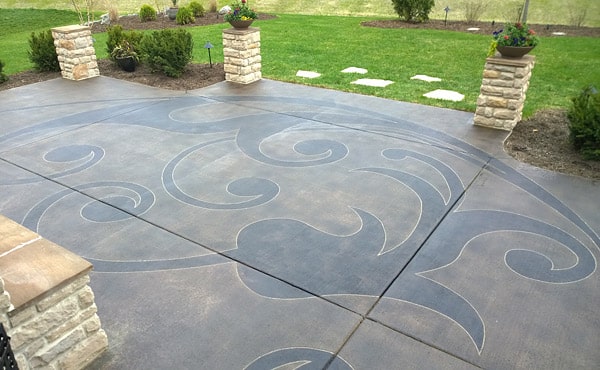 Elegant concrete cutting patterns for your patio - The Design Inspiration